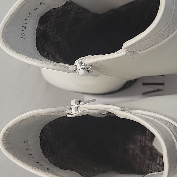 Allegra K Women's Chunky High Heel Platform Zipper Chelsea Boots - Picture 9 of 9